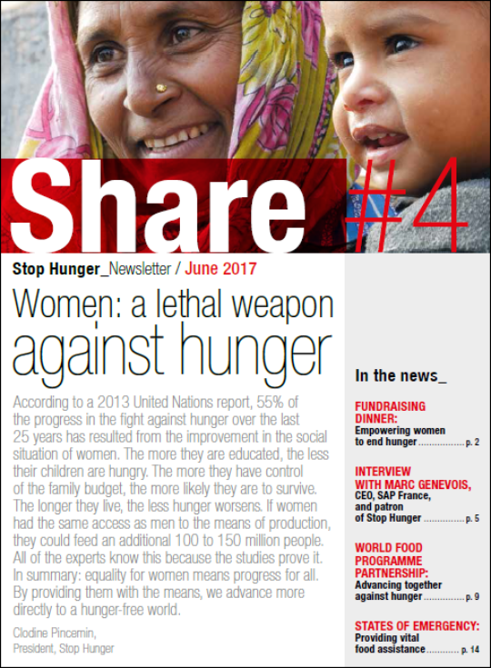 Women: A lethal weapon against hunger